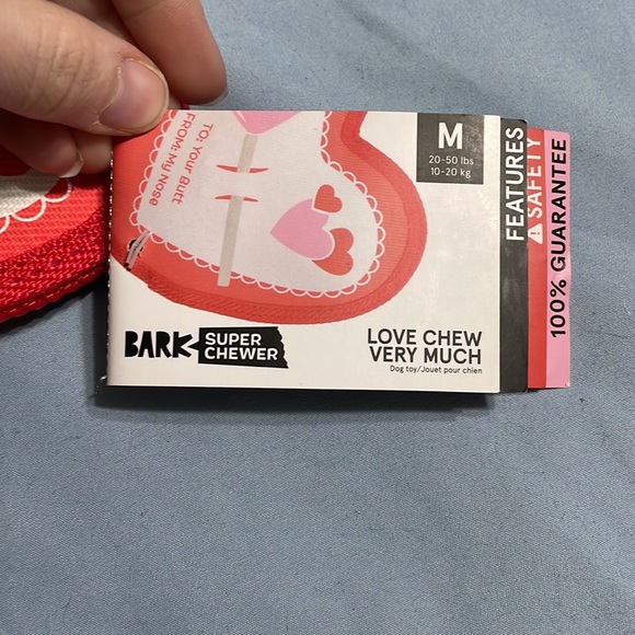 Sold! NWT! Bark SuperChewer Love Chew Very Much! - Picture 6 of 8